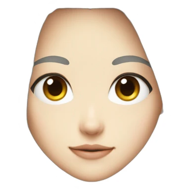 manga gender neutral head-shot sticker