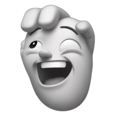 Person laughing hand pointed us sticker