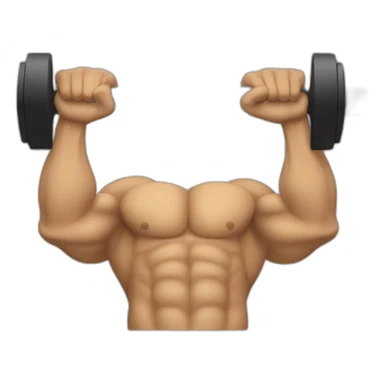 bicep curls dumbbells sticker