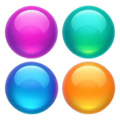 magic spheres, neon, glow sticker