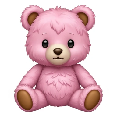 cute teddy bear soft pink sticker