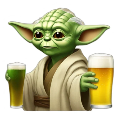 Yoda-drink-beer sticker