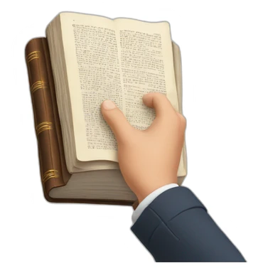 Hands holding bible sticker