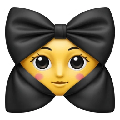 Ruban noir croisé sticker