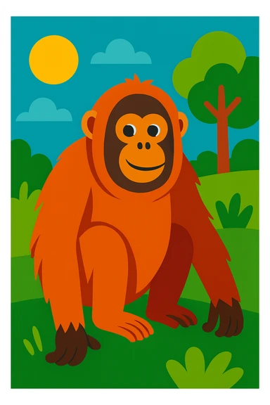 Orangutan sticker