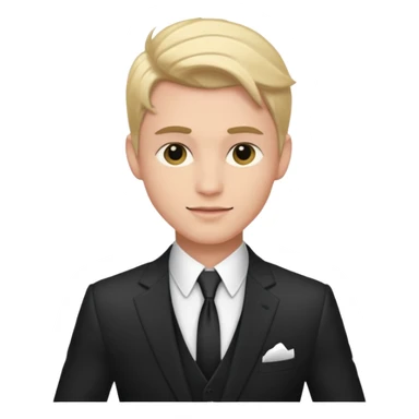 male dancer with suit clothes sticker