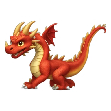 A dragon's head A dragon set and his foot sticker