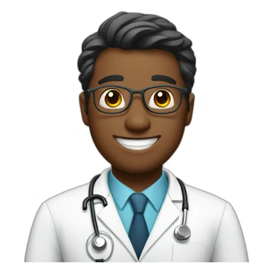 doctor happy sticker