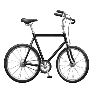 A bicycle with two wheels and handlebars sticker