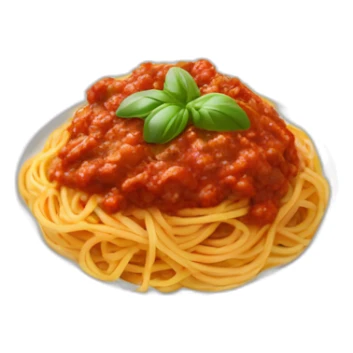 spaghetti bolognese plate sticker