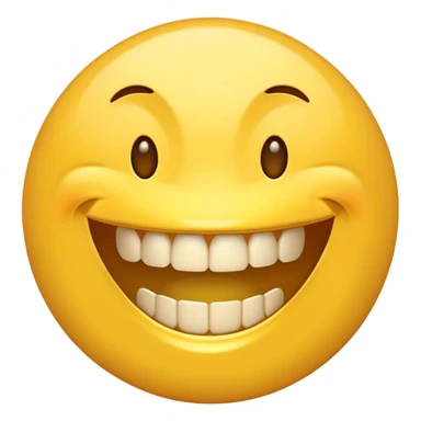 An emoji grinning with gold teeth  sticker