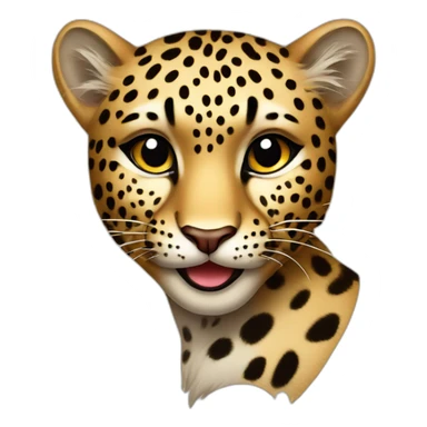 pin-up leopard sticker