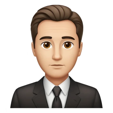 professional man with neat hair, business attire, professional appearance, named Fidel Chenèt sticker