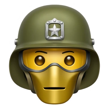 military helmet front view sticker