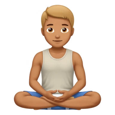 man sitting still sticker