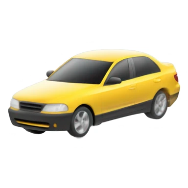 Car speeding off sticker