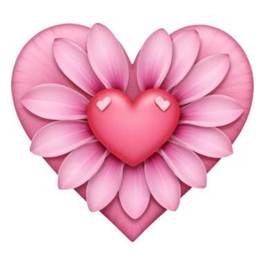 Heart shape of this flower 🌸 sticker