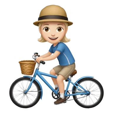 Make emoji of scout on bike sticker