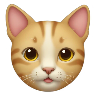 cat face in love sticker