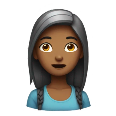 Girl saying bruh sticker