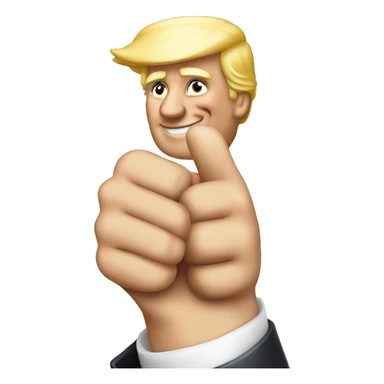 Trump thumbs up sticker