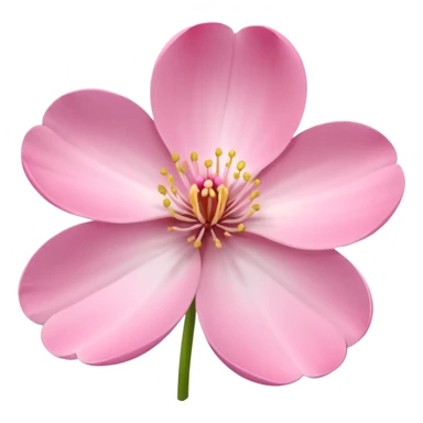 A bright spring blossom with soft pink petals opening gently sticker
