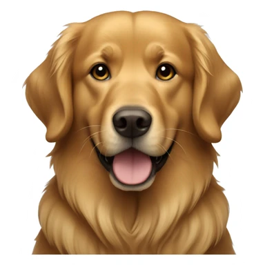 Dark colored golden retriver sticker