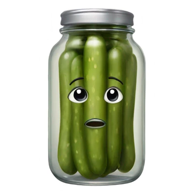 pickles in a jar sticker
