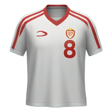 Camisa con numero 8 de futbol sticker