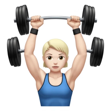 black and white computer lifting weights emoji sticker