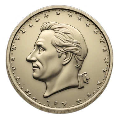 1 peseta coin sticker