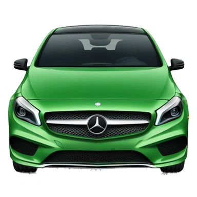 green Mercedes benz a class sticker