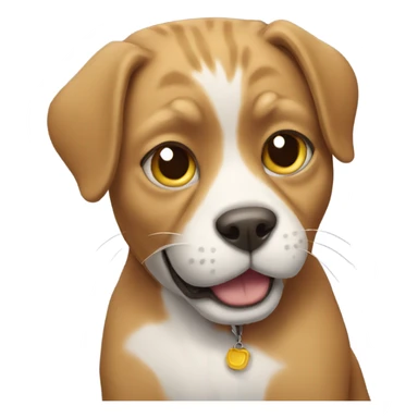 Cat dressed as a dog sticker