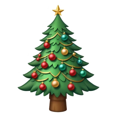 Christmas tree sticker