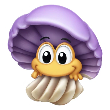 Clam with Mickey ears sticker