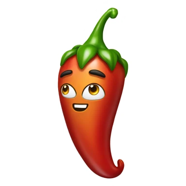Chili pepper with crown sticker