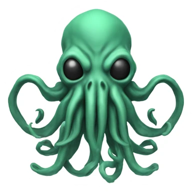 Cthulhu wireframe 3D sticker