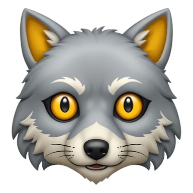 Tráeme una imagen de un lobo enojado sticker
