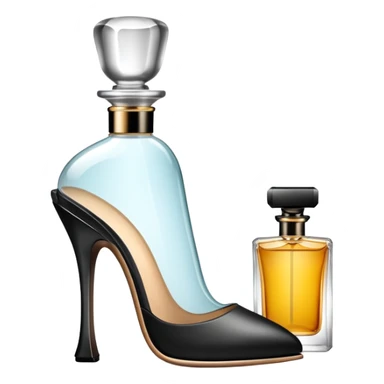 high heels perfume sticker