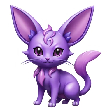 Shiny Exotic Espeon-Delcatty-Nidorino-Hybrid-Creature sticker