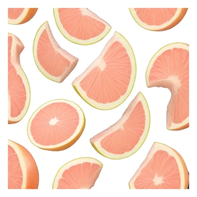 pomelo fruit cut open close up sticker