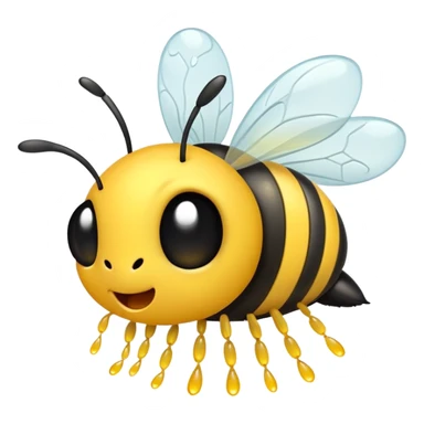 The bee sneezes sticker