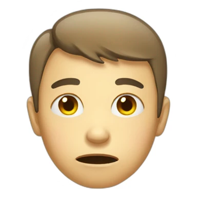 tearful person aplogising sticker