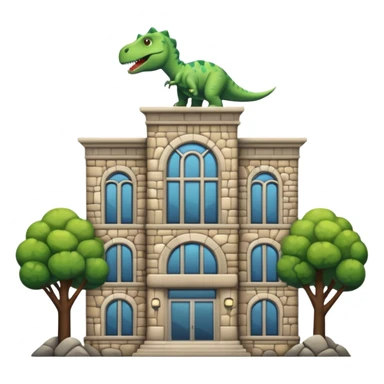 dinosaur Museum Building sticker