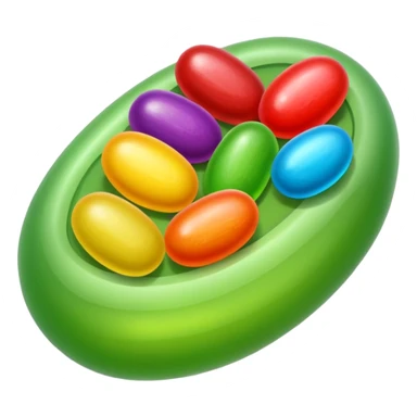 Jelly bean sticker