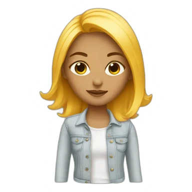 Designer girl sticker