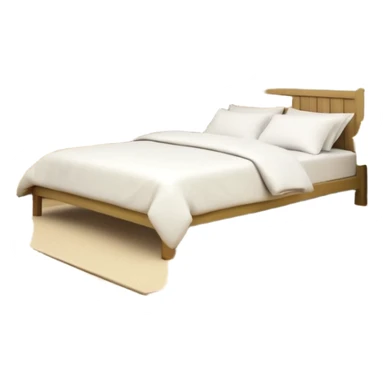 Olive green walls, wooden bed with white bedding, plants on shelves, wooden closet sticker