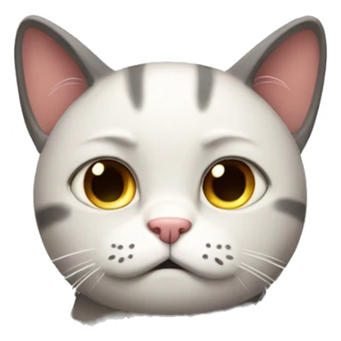 Very sad cat sticker