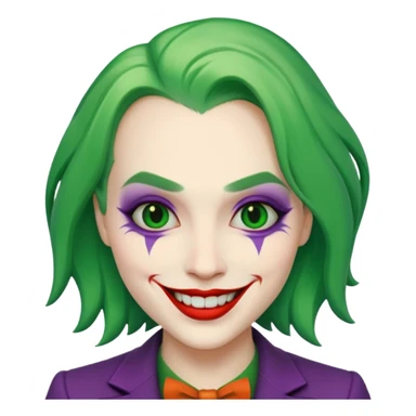 the joker face sticker