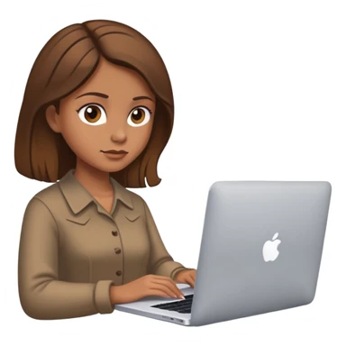 Chica old money viendo su MacBook  sticker